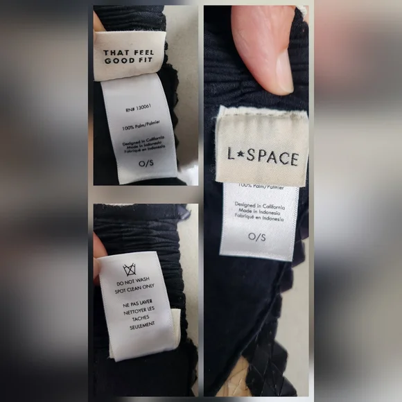 L*SPACE Maloma Hat - NATURAL/BLACK **NEW - Picture 7 of 9